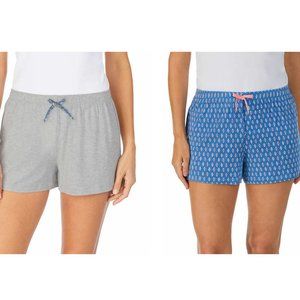 NWT Jane and Bleecker Women's Sleep Short 2-Pack Blue/Gray Size S $32 5D259